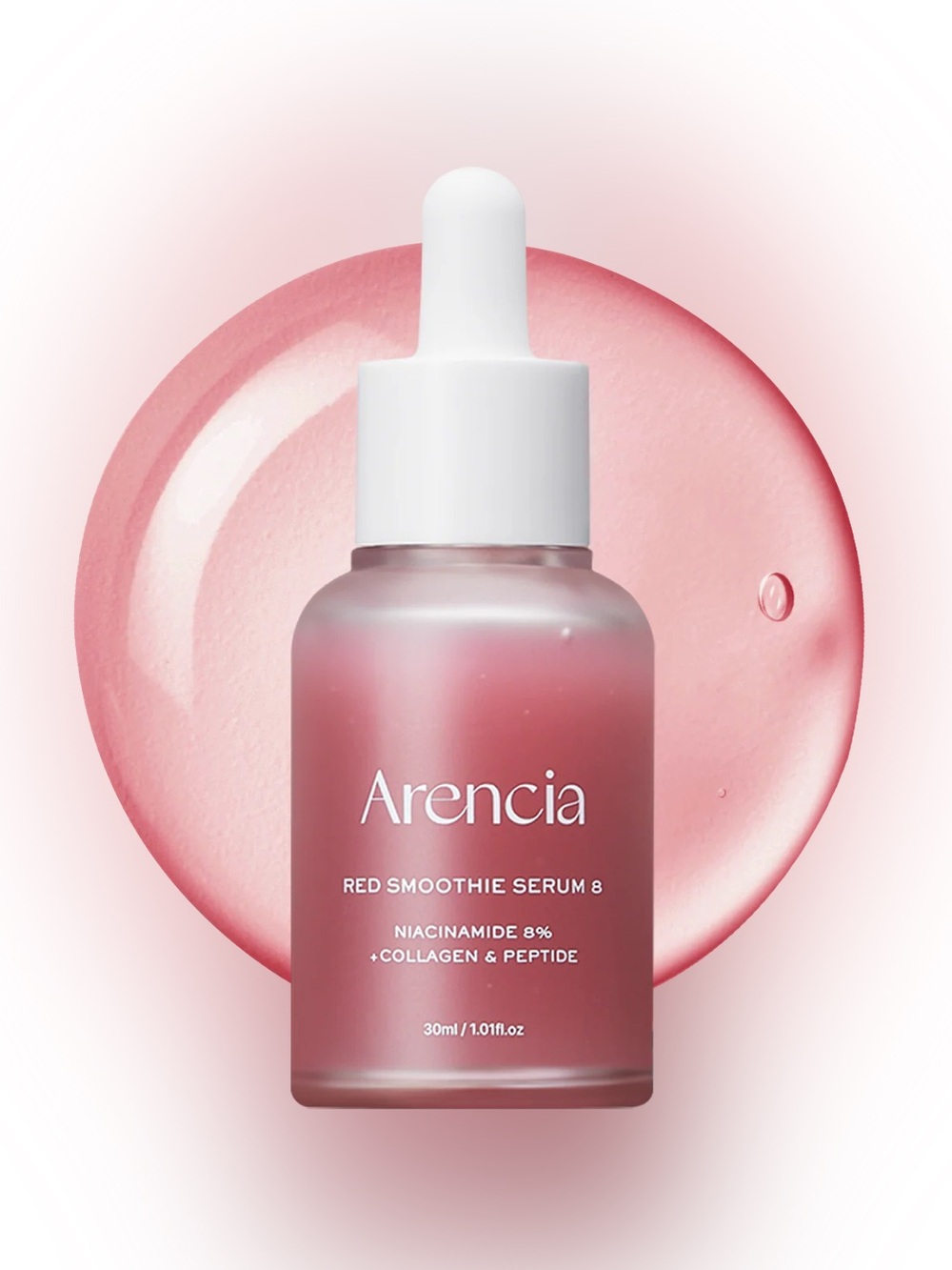 Arencia Red Smoothie Serum 8- firming, minimize pores & lines, lightweight